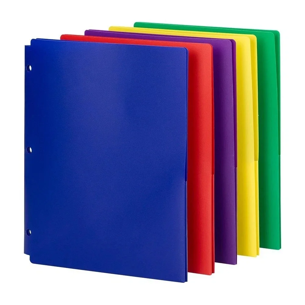 Smead Poly Snap-In 2 Pocket Folders Pk 10 Binder Organization Color Coding